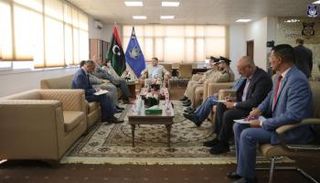 جانب من الاجتماع الأممي الأمني. (الداخلية الليبية)