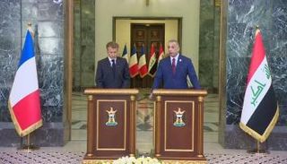 مؤتمر صحفي بين ماكرون والكاظمي