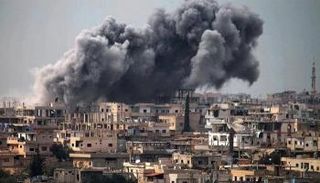 آثار أحد الانفجارات في سوريا- أرشيفية