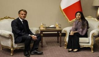 لقاء ماكرون والحائزة على جائزة نوبل للسلام نادية مراد 
