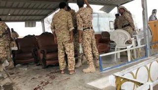 هجوم حوثي سابق على قاعدة العند قبل أكثر من ثلاث سنوات