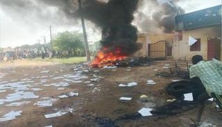 جانب من أحداث العنف بوسط دارفور 