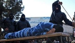 جلد أحد السجناء في إيران - صورة أرشيفية