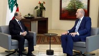 لقاء سابق بين ميقاتي وعون - أرشيفية