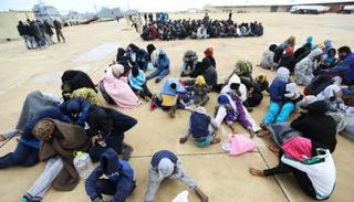 الأطفال الأفارقة المهاجريين غير شرعين في ليبيا -أرشيفية