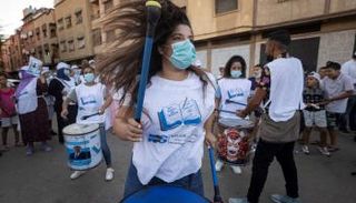 دعاية انتخابية في أحد شوارع الرباط