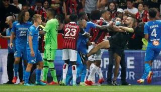 أحداث شغب في مباراة مارسيليا ونيس