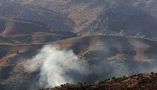 دخان متصاعد جراء قصف لناحية سيدكان العراقية