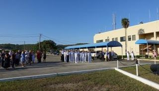 جانب من التكريم بقاعدة غوانتانامو - أ.ف.ب