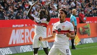 عمر مرموش سجل أول أهدافه في الدوري الألماني