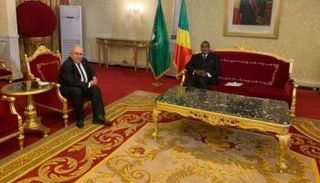 جانب من استقبال رئيس الكونجو الديمقراطية لوزير الخارجية الجزائري