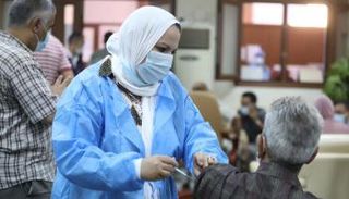 أحد مراكز التطعيم ضد كورونا في ليبيا - أرشيفية