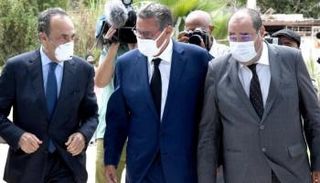 عزيز أخنوش في استقبال وفد الاتحاد الاشتراكي