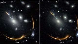 صورتان للمستعر الأعظم في 2016 و2019