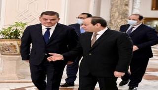 السيسي والدبيبة - أرشيفية