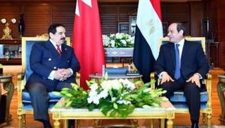 لقاء الرئيس المصري والعاهل البحريني