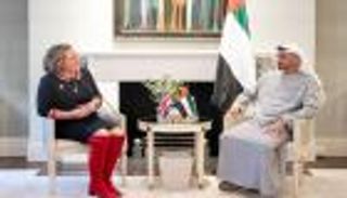 محمد بن زايد يبحث الشراكات الاقتصادية مع وزيرة التجارة البريطانية