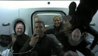 نموذج لصاروخ سبايس إكس الفضائي- أرشيفية