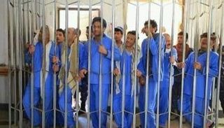 المتهمون باغتيال الصماد أمام إحدى المحاكم الحوثية