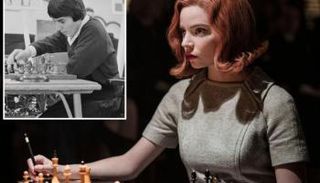 مشهد من مسلسل "مناورة الملكة" على نتفليكس