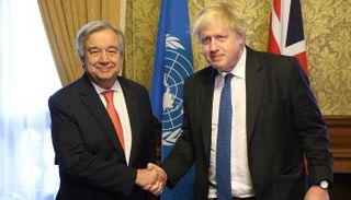 أنطونيو جوتيريس وبوريس جونسون