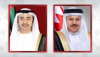 الشيخ عبد الله بن زايد وراشد الزياني- وكالة أنباء البحرين