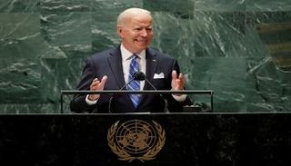 الرئيس الأمريكي جو بايدن خلال كلمته بالأمم المتحدة