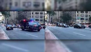 موكب أردوغان بنيويورك