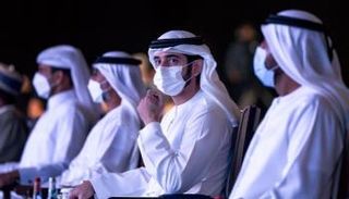 الشيخ حمدان بن محمد بن راشد آل مكتوم ولي عهد دبي خلال فعاليات غازتك 2021