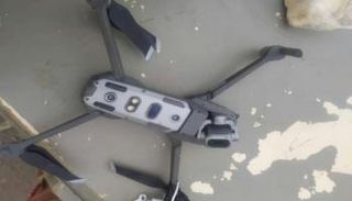 الطائرة المسيرة الحوثية بعد إسقاطها