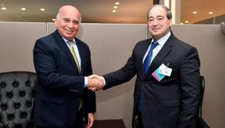 فيصل المقداد وفؤاد حسين