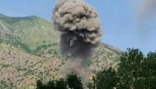 دخان متصاعد جراء قصف تركي لشمال العراق - أرشيفية