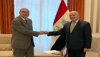 جانب من لقاء فؤاد حسين وفلاديمير فورونكوف