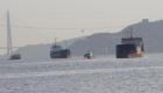 تصادم 3 سفن وقارب في مضيق البسفور التركي