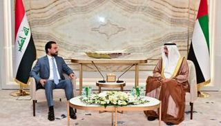 جانب من لقاء صقر غباش ومحمد الحلبوسي