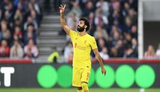 محمد صلاح نجم ليفربول ضد برينتفورد