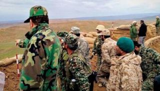 تدريبات إيرانية سابقة قرب الحدود الأذربيجانية