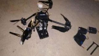 حطام مسيرة إسرائيلية - أرشيفية