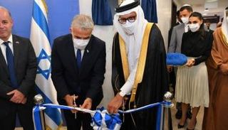 وزير الخارجية الإسرائيلي خلال افتتاح سفارة بلاده