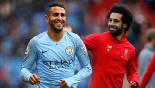 محمد صلاح ورياض محرز نجما ليفربول ومانشستر سيتي