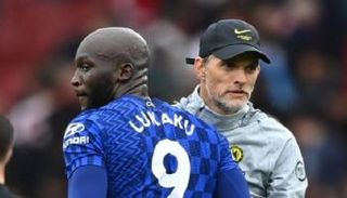 توماس توخيل مدرب تشيلسي مع لوكاكو