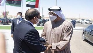 الشيخ محمد بن زايد آل نهيان والرئيس عبد الفتاح السيسي