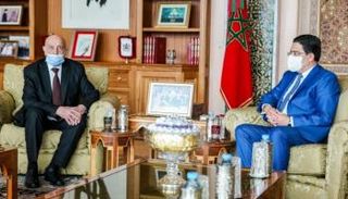 لقاء سابق بين عقيلة صالح ووزير خارجية المغرب 