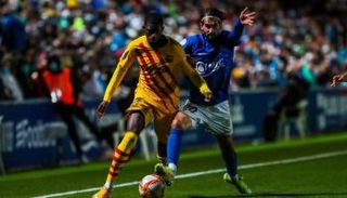 من فوز برشلونة على ليناريس في كأس ملك إسبانيا