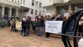 جانب من احتجاجات طلابية سابقة بتركيا