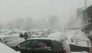 عاصفة ثلجية في باكستان