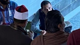 اللص بعد ضبطه