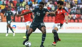 من مباراة مصر ونيجيريا في كأس أمم أفريقيا