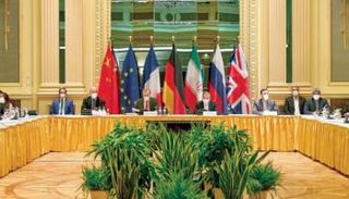 جانب من مفاوضات فيينا بشأن نووي إيران 