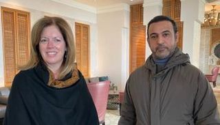 المستشارة الأممية مع السفير الإماراتي في ليبيا محمد الشامسي